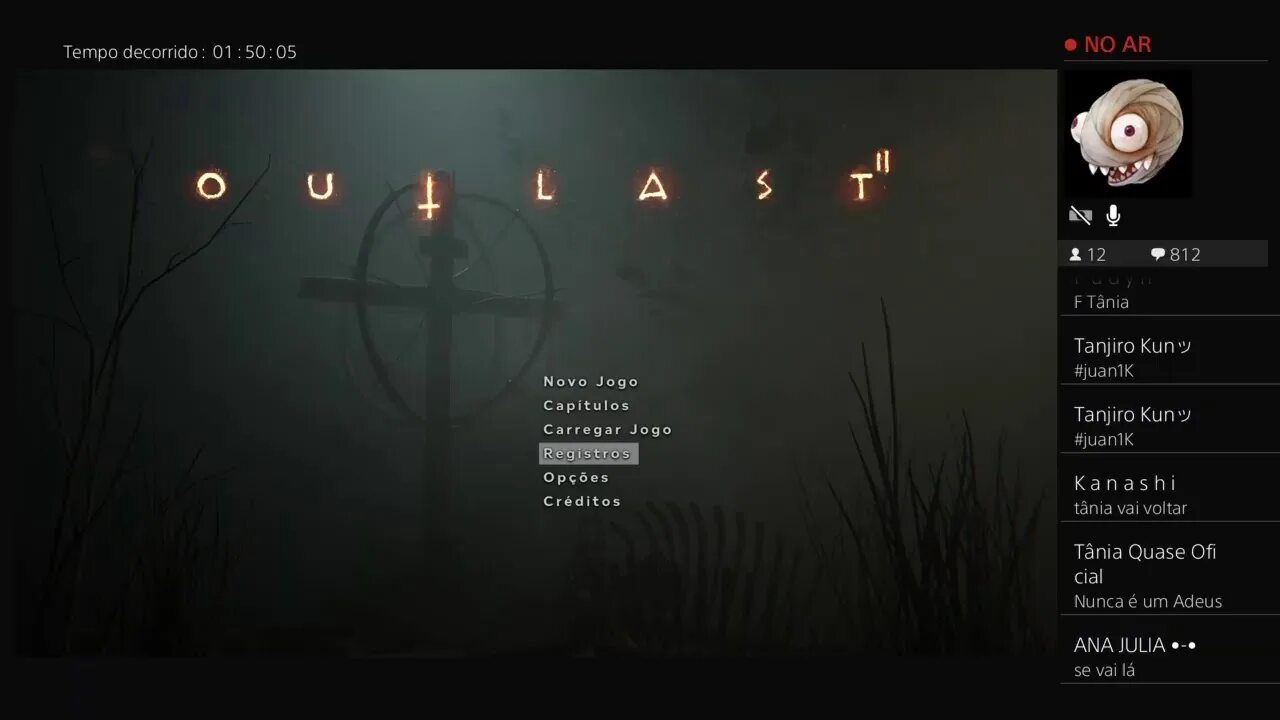 Меню хоррор игр. Аутласт 2 меню. Outlast 2 logo.