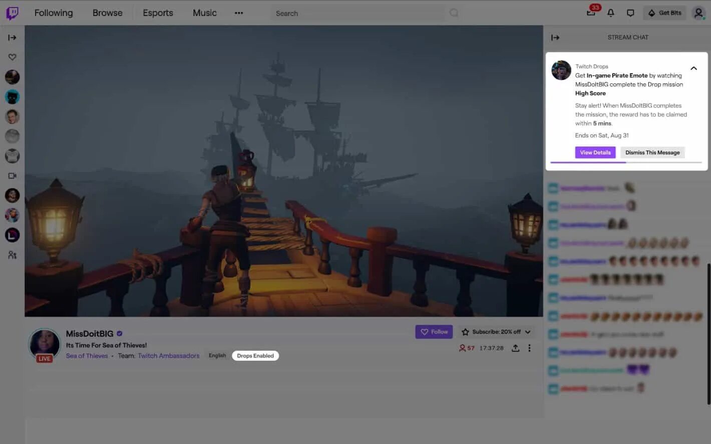 Twitch drops расширение