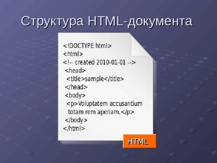 Сайты и html документы