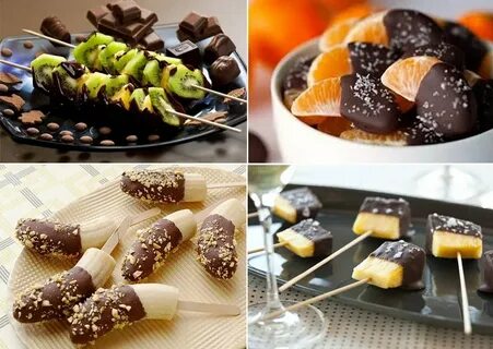 Какие фрукты в шоколаде