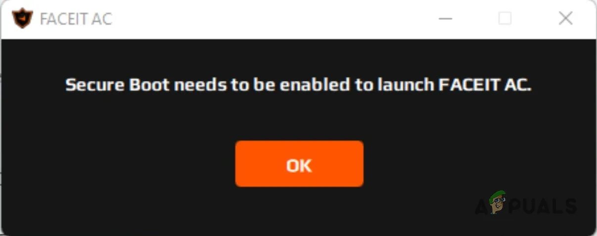 Ошибка secure Boot needs to be enabled to Launch FACEIT. FACEIT ANTICHEAT connection timed out. Ошибка FACEIT. Secure Boot ошибка FACEIT. Forbidden driver faceit