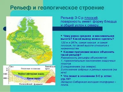 Западно сибирская равнина какие высоты преобладают