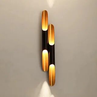 Бра черное с золотом
