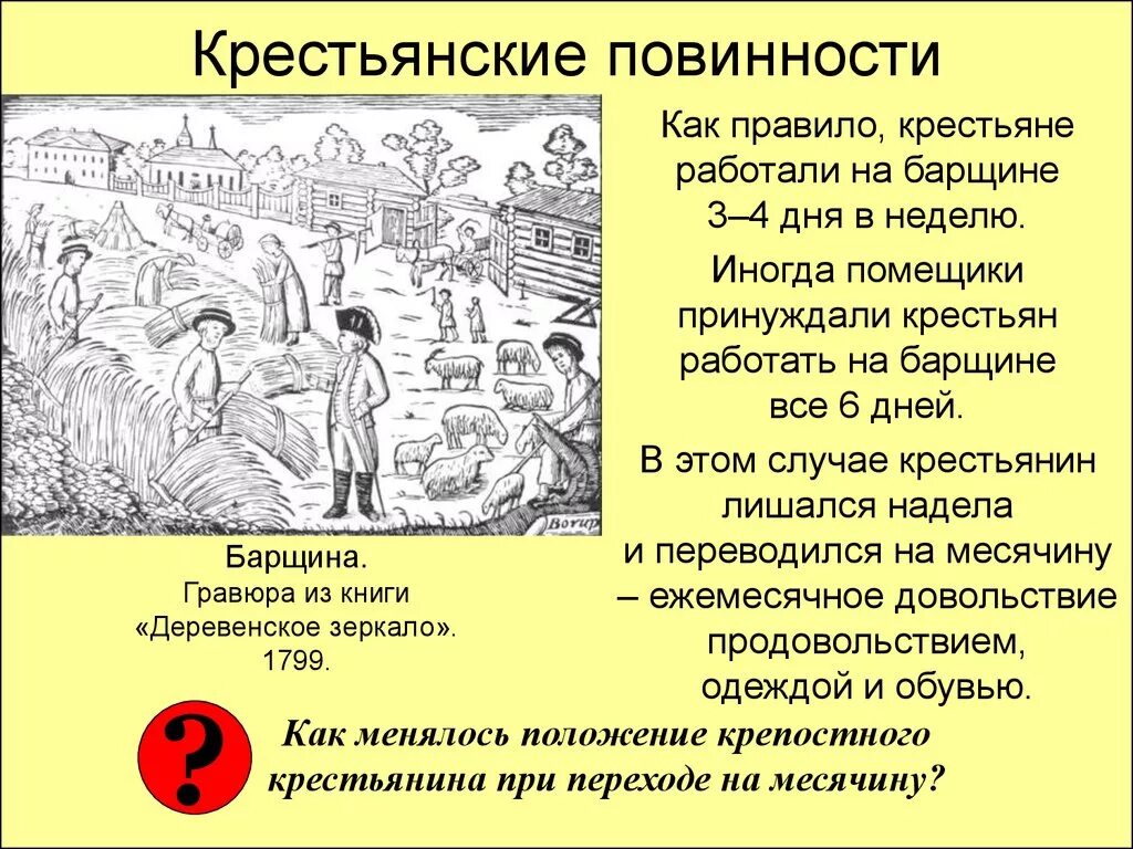 Крестьянские повинности. Повинности помещичьих крестьян 18 века. Крестьянские повинности барщина. Основные повинности крепостных крестьян.