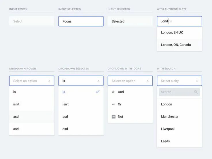 UI UX дизайн. Инпут в веб дизайне. Селектор в веб дизайне. Выпадающий список UI. Select state