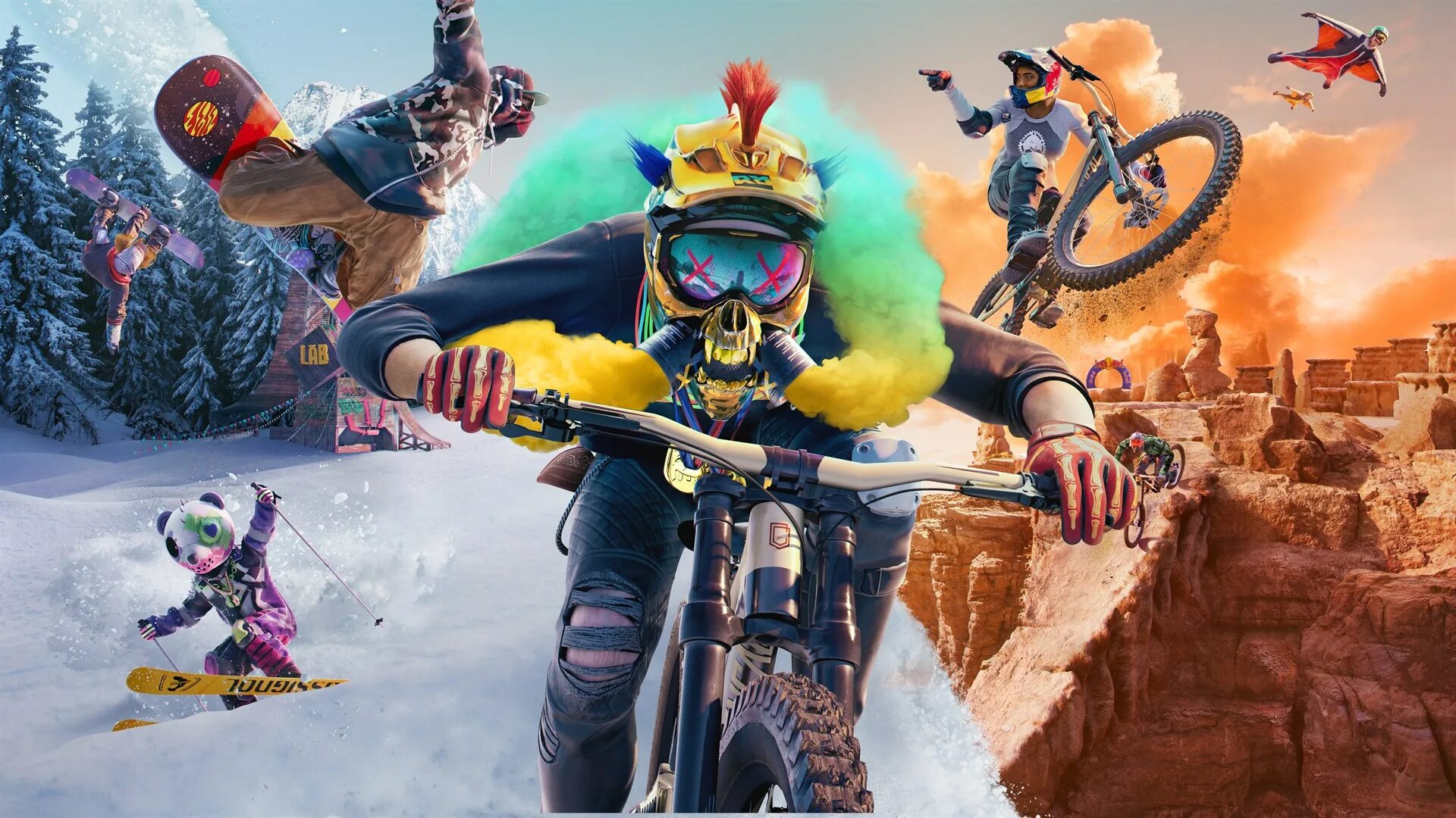 Riders Republic. Игра Riders Republic ps4. Riders Republic Ultimate Edition. Экстремальные виды спорта. Игра обзоров канал