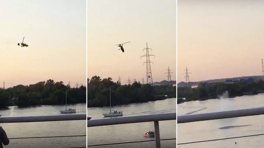 Вертолет над Химкинским водохранилищем. Самолет на Клязьминском водохранилище. Клязьминское водохранилище вид с вертолёта. В Долгопрудном упал вертолет. Вертолеты над железногорским водохранилищем