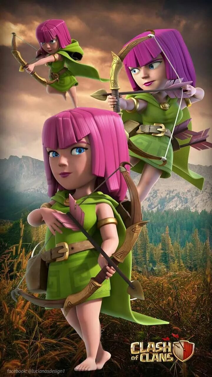 Supercell's clash of clans. Лучницы клеш рояль. Королева лучниц клеш 18. Королева лучниц клэш оф кланс 18. Королева лучниц клеш рояль 18.