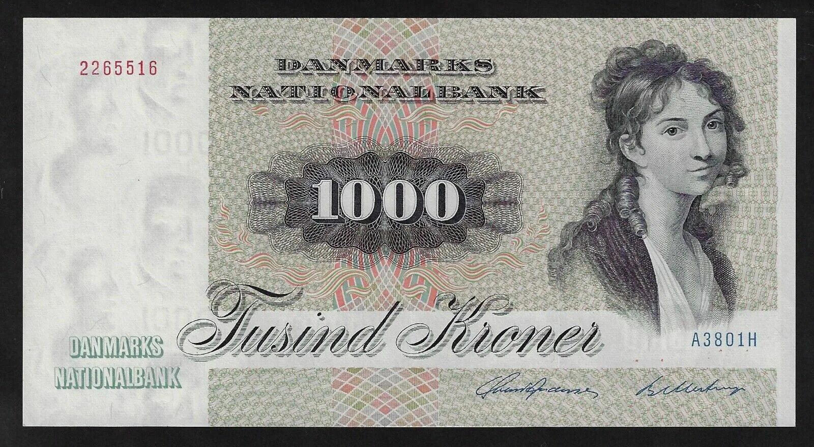 1000 крон. Купюра 1000 датских крон. Банкнота 1000 датские кроны.