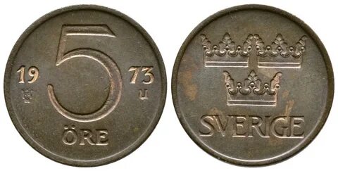 Монета 5 эре