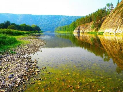 Красота реки белой