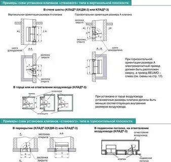 Монтажные схемы клапанов