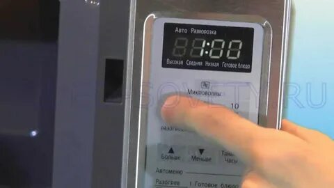 Как установить часы на микроволновке lg