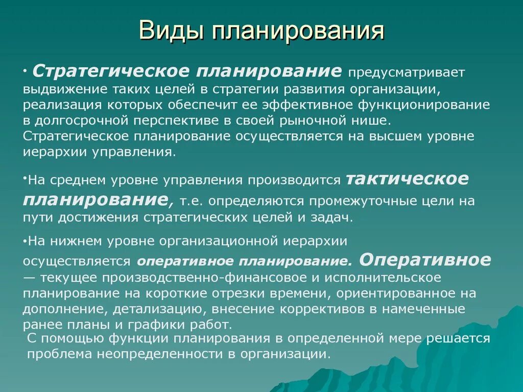 Основным стратегическим. Виды планирования. Основные виды планирования. Перечислите виды планирования. Виды планирования в менеджменте.