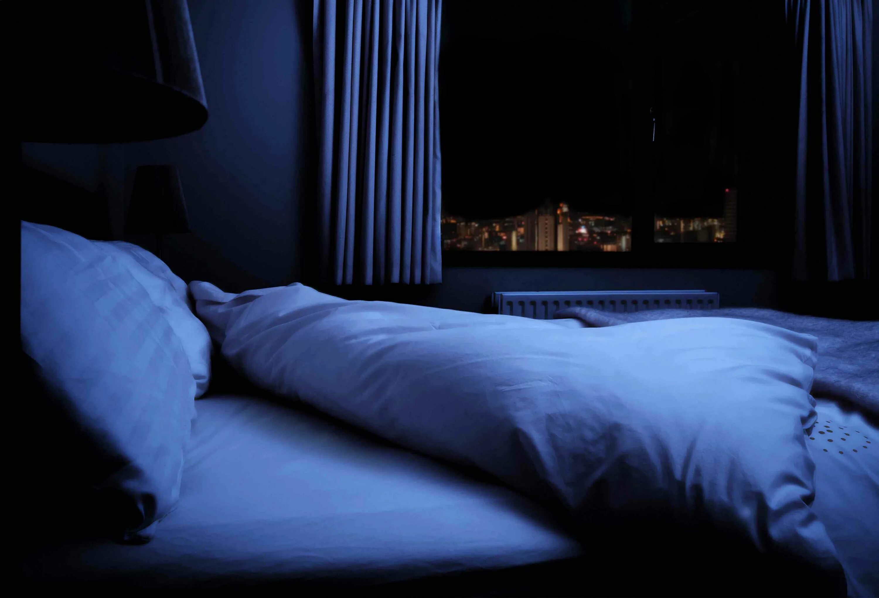 The bed was slept in