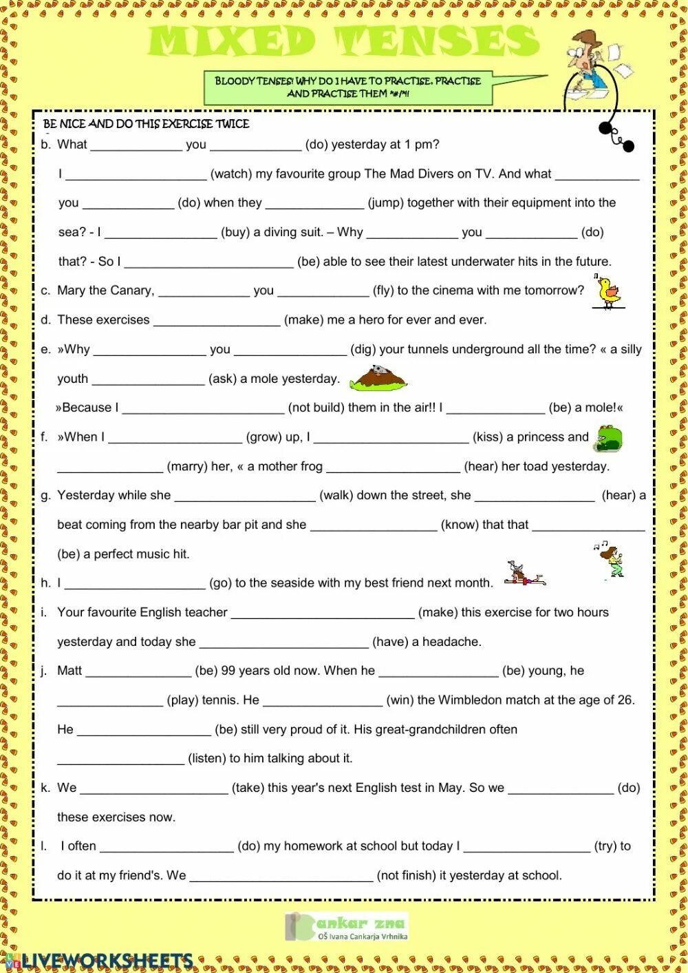 Mixed Tenses упражнения. Mixed Tenses exercises. Exercises for Mix Tenses. Mixed Tenses Worksheets. Mixed tenses worksheet