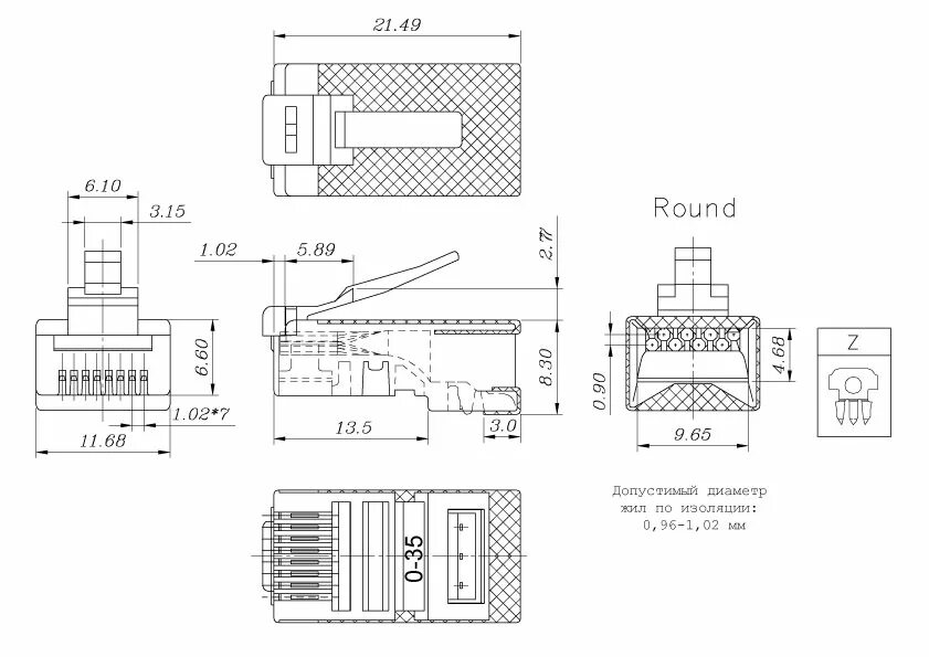 Plug 8p8c u c5 sh. Разъем RJ-45 (8p8c) ц=6/1,2. Разъем Hyperline RJ-45 Plug-8p8c 623937. Plug-8p8c-u-c6 tel0080. Разъем ко-45 Hyperline Plug-8p8c-u-c3-100,8p8c.