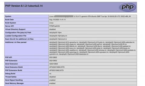 Phpinfo
