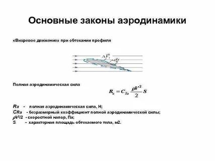 Законы аэродинамики