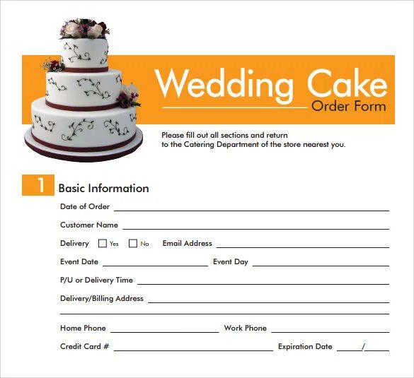 Fill in the order form