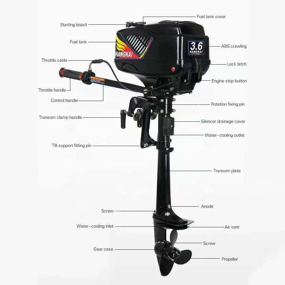 Подвесной мотор speeda 2-х тактный 2л/с. Hangkai 3. 6hp. Лодочный мотор меркурий 5 л. 6.