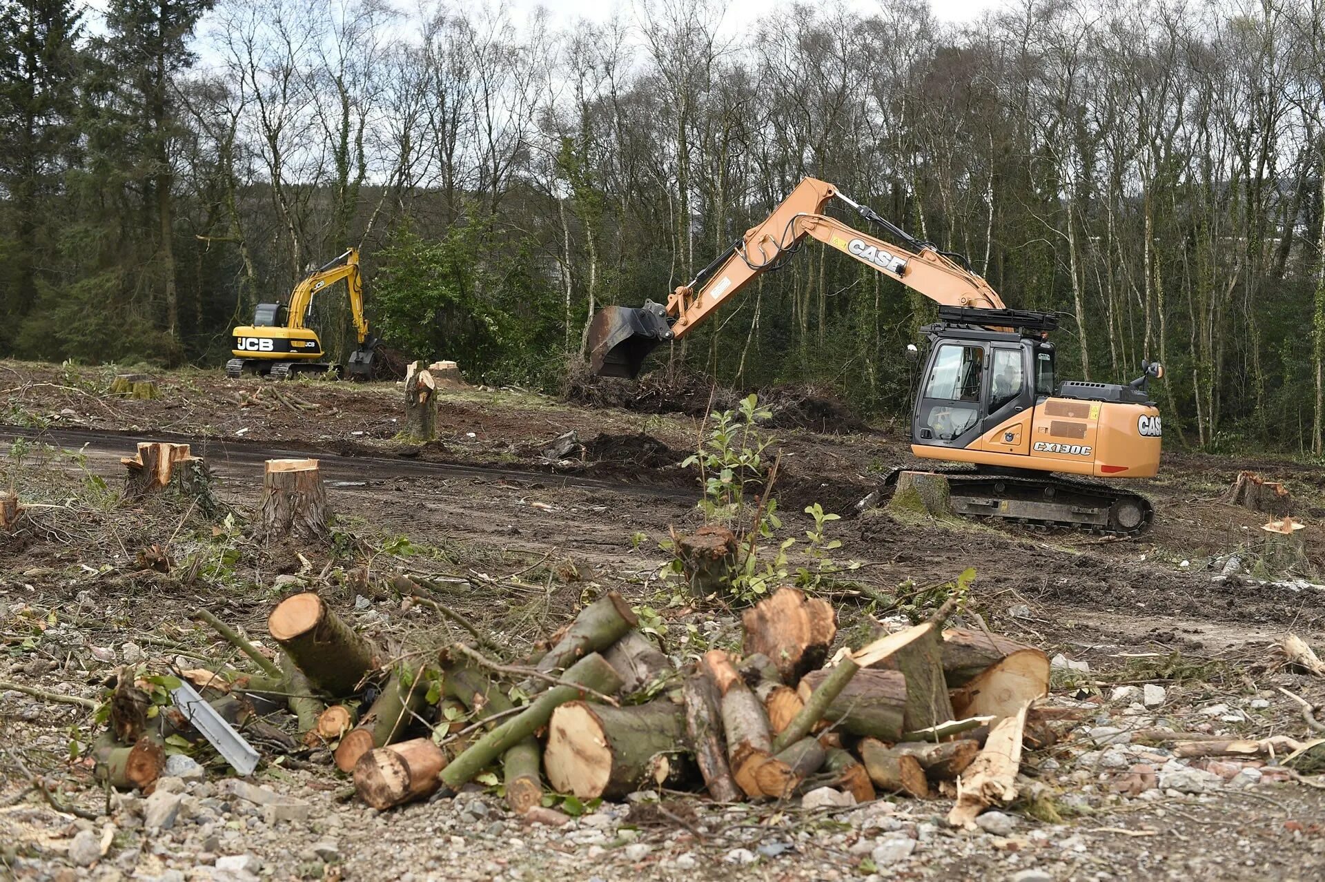 Clearing land. Land clearing. Clearing. Hyd clearing. Land work.