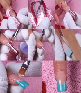 Поэтапно наращивать гелем ногти