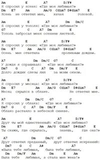 Я спросил у аккорды