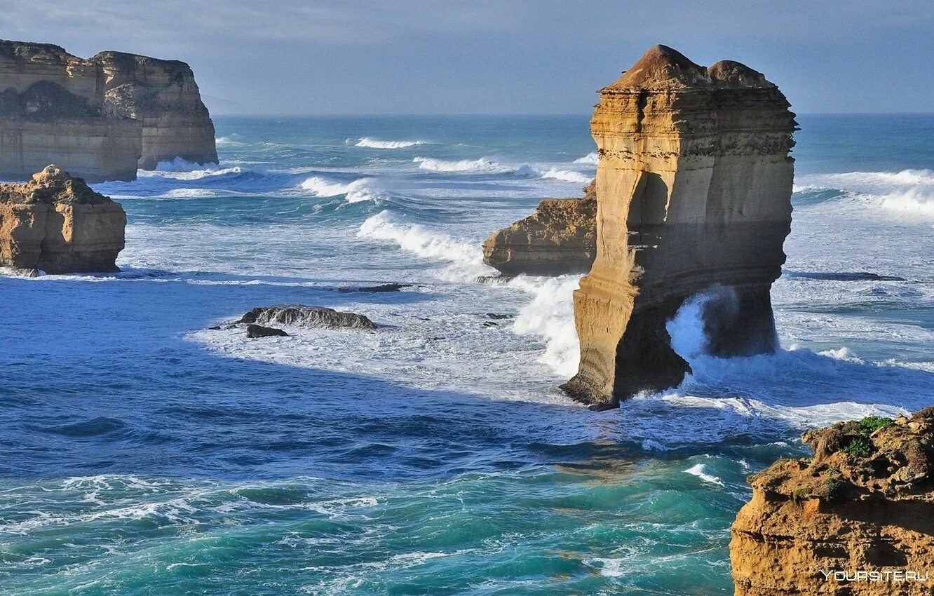 Скалы 12 апостолов Австралия. Мыс 12 апостолов. Новая Зеландия Атлантический океан.