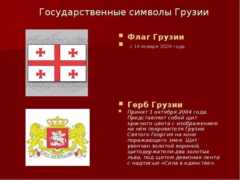 Сообщение о грузии