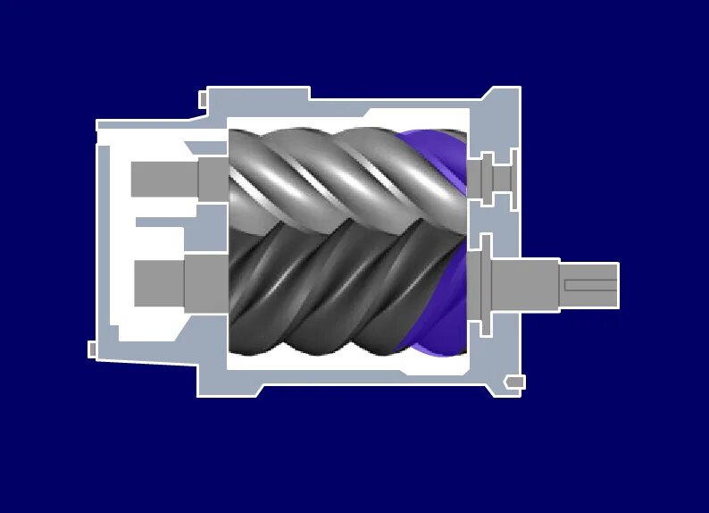 Gif compressor. Золотниковый клапан винтового компрессора. Винтовой компрессор SFA 110.20. Компрессор винтовой ke75y21040139. Эпициклоидальный профиль винтового компрессора.