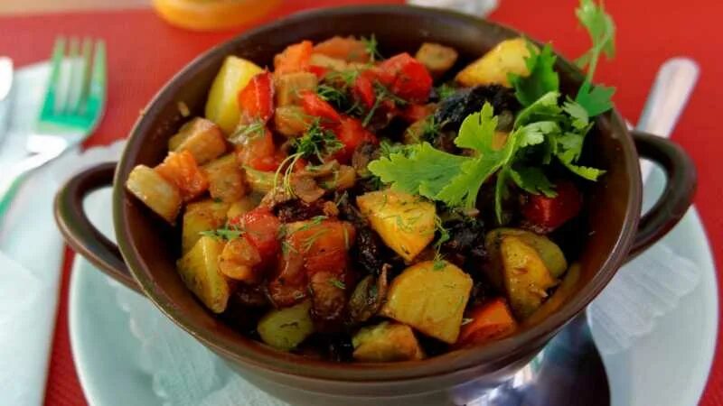 Рагу без мяса с картошкой