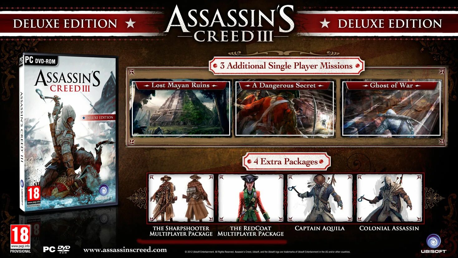 Ассасин крид эдишн. Ассасин Крид 3 Deluxe Edition. Ассасин Делюкс эдишн. Assassins Creed 3 Edition. Assassin's Creed 3 мультиплеер.