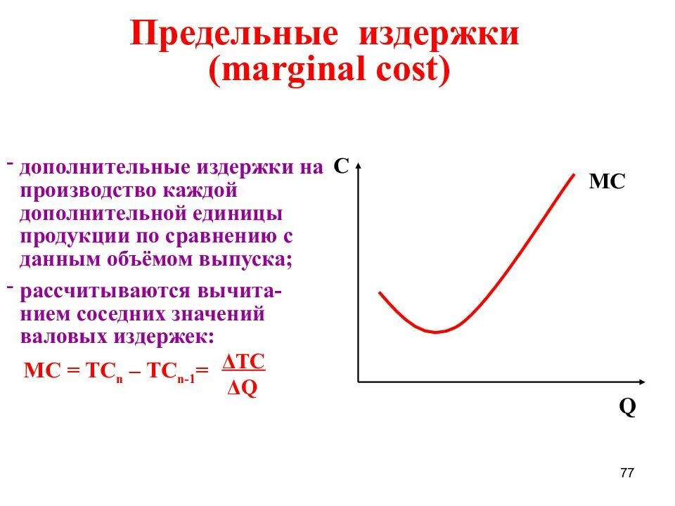 Средние общие издержки равна. MC предельные издержки. Как определить предельные издержки. Как рассчитываются предельные издержки. 3) Предельные издержки.