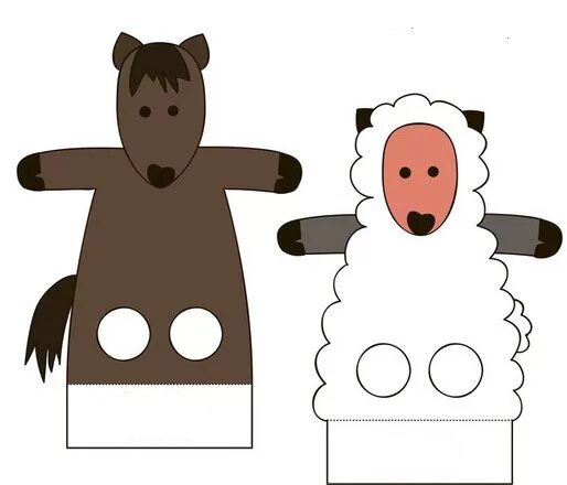 пальчиковые игрушки из бумаги. пальчиковый театр из бумаги. пальчиковые игрушки из бумаги. трафареты для пальчикового театра. бумажные куклы для пальчикового театра.