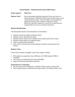 System request