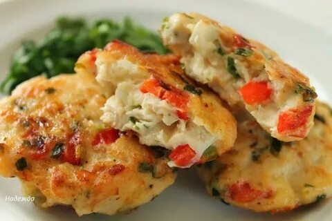 Котлеты из грудки с овощами