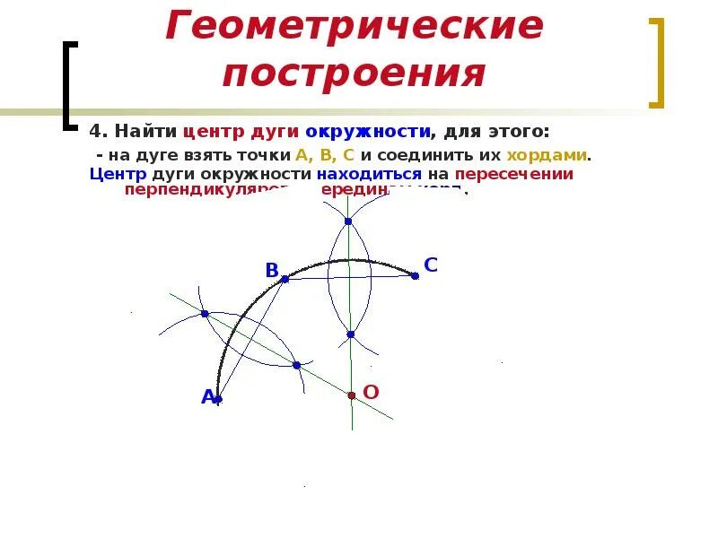 Построение центра данной окружности. Геометрические построения. Определить центр дуги. Нахождение центра дуги окружности. Построение центра дуги.