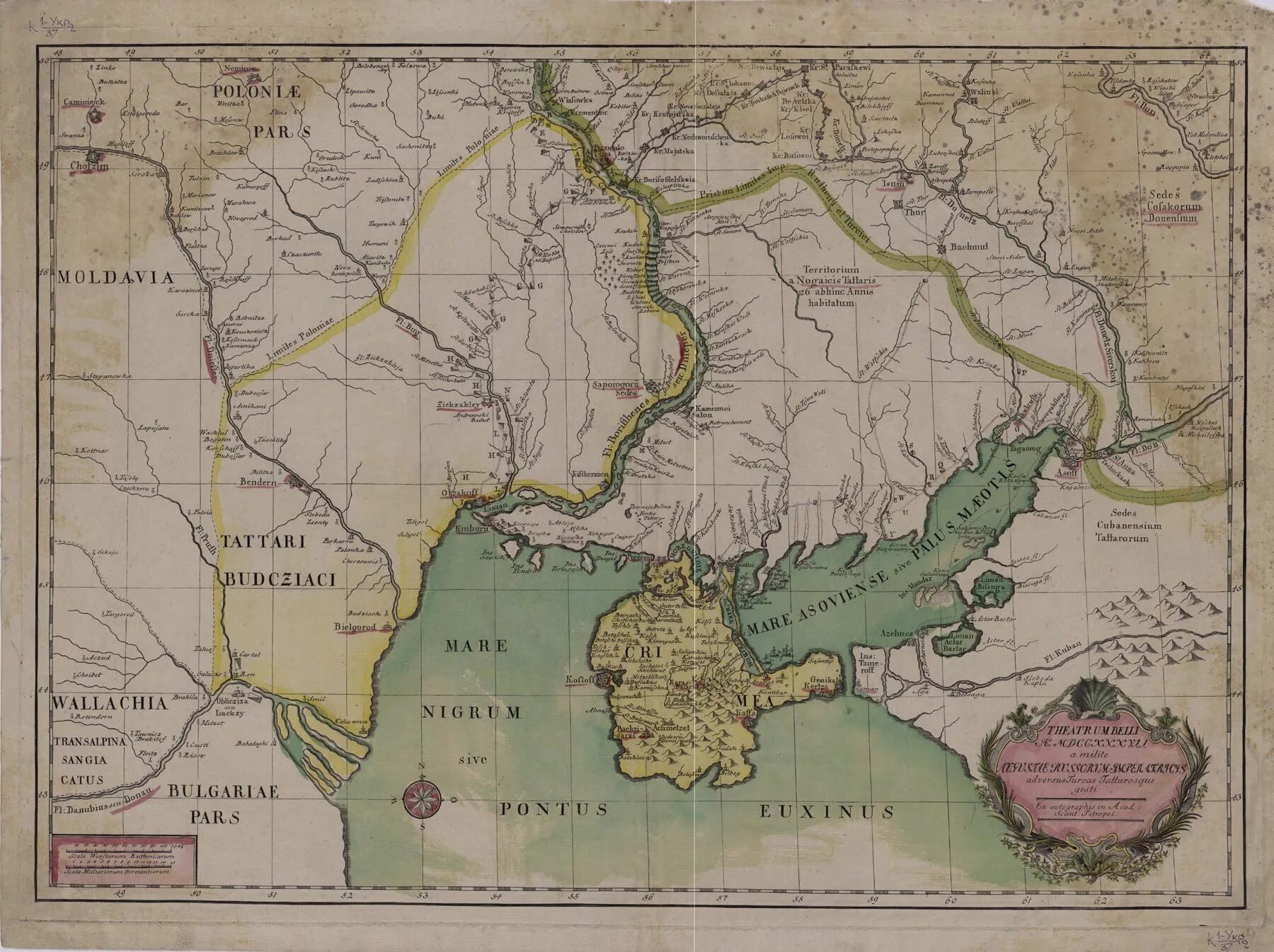 Карта русско турецкой войны 1686. Старая карта Молдовы 17 века.