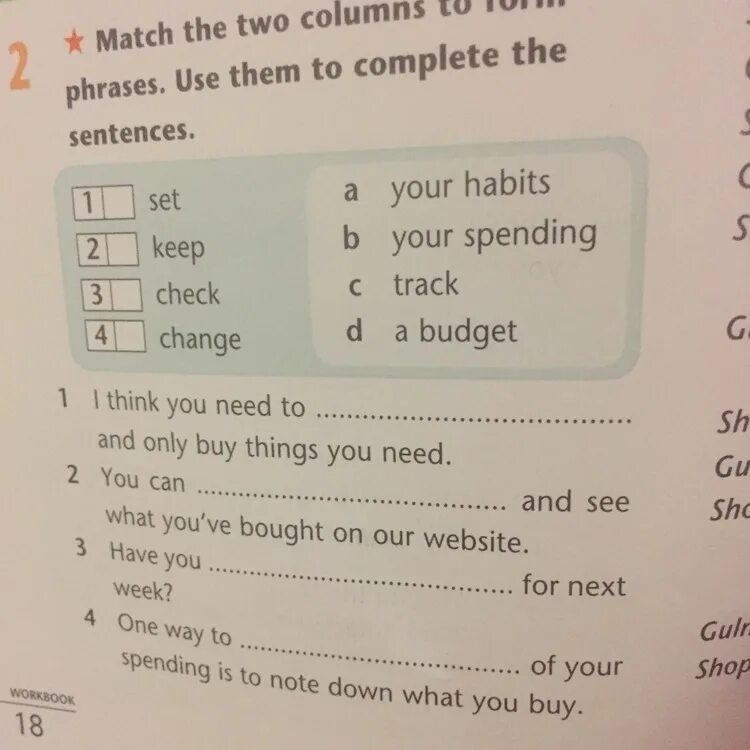 Match the two columns. Match the sentences. Complete the phrases ответы. Match the phrases. Use these words and make