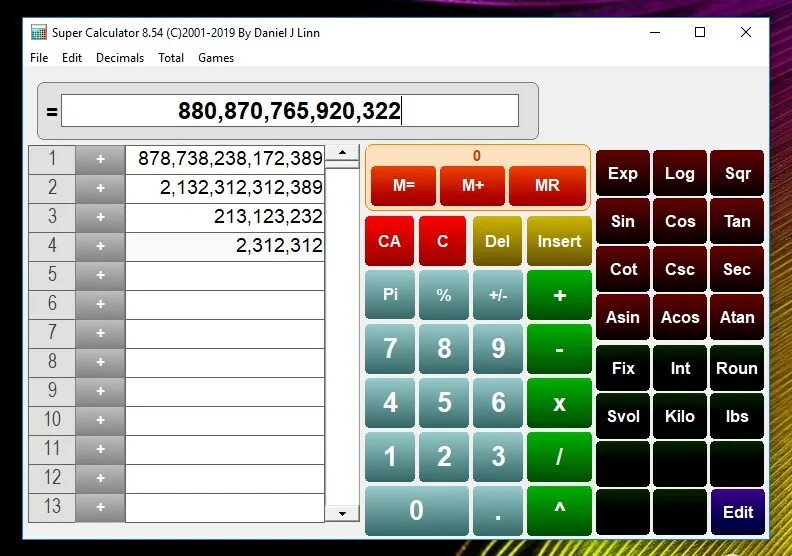 1 6 5 8 калькулятор. SUPERCALC табличный процессор. Электронная таблица SUPERCALC. Интерфейс программы SUPERCALC. Калькулятор Windows 8.