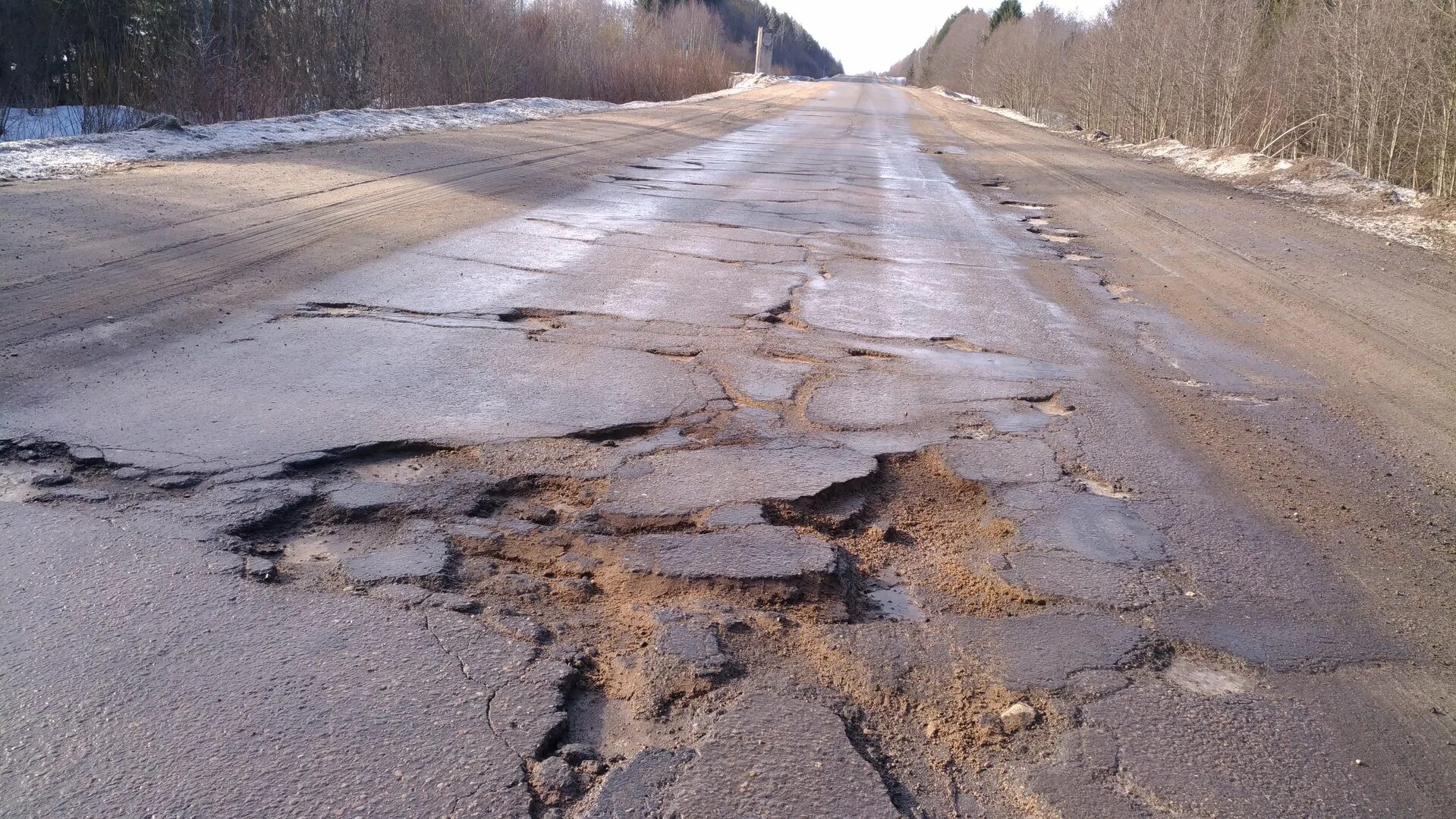 Дорога Тверь Бежецк. Трасса 28к 0807. Состояние дороги. Дорога в Бежецк.