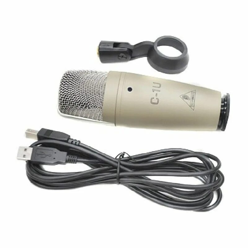 Микрофон usb c. Микрофон студийный behringer c-1u. микрофон беренджер с 1 u. usb-микрофон behringer c-1u. c-1u behringer кабель.