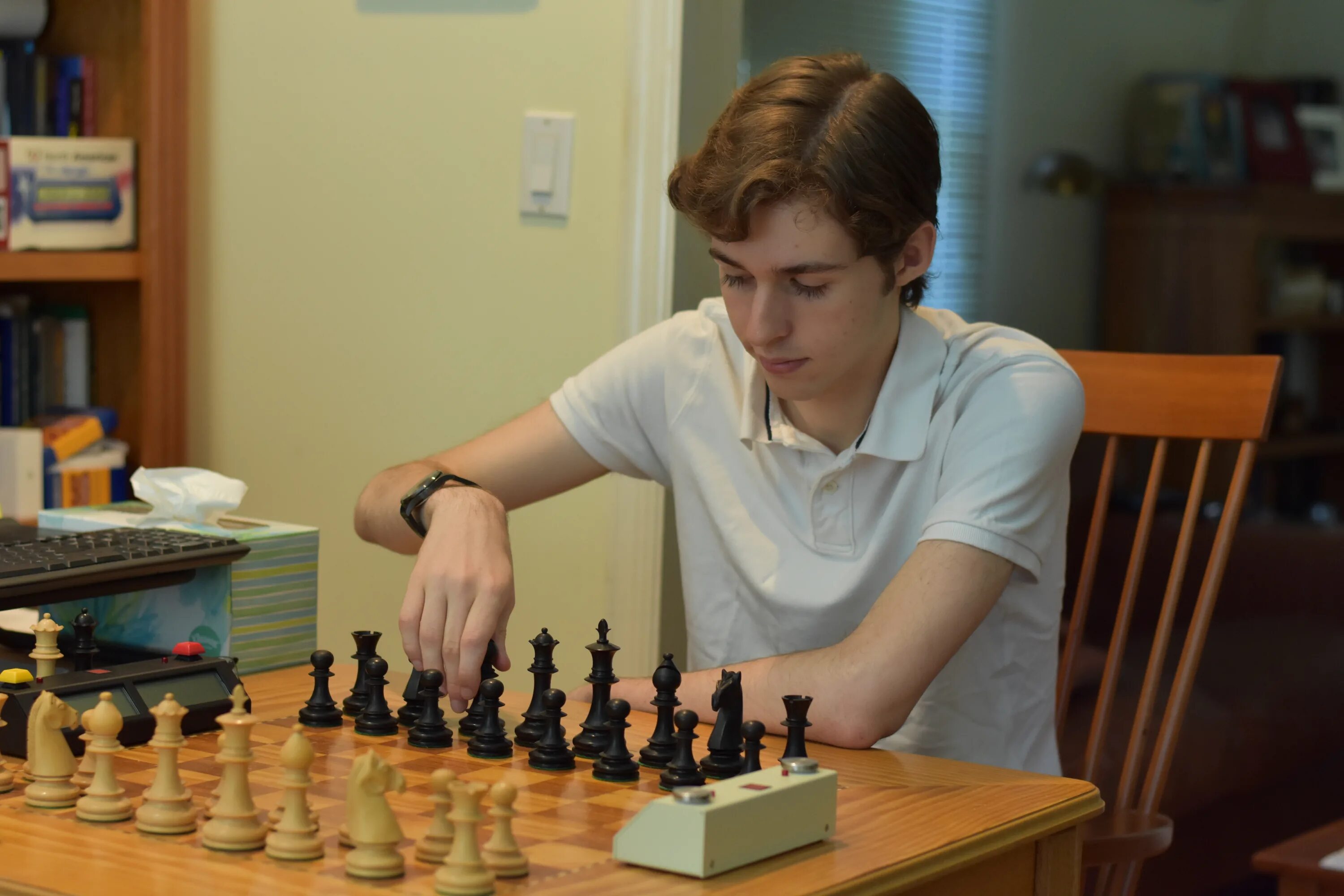 We like playing chess. Орхан Багиров Chess. Даниелян Баграт Chess.