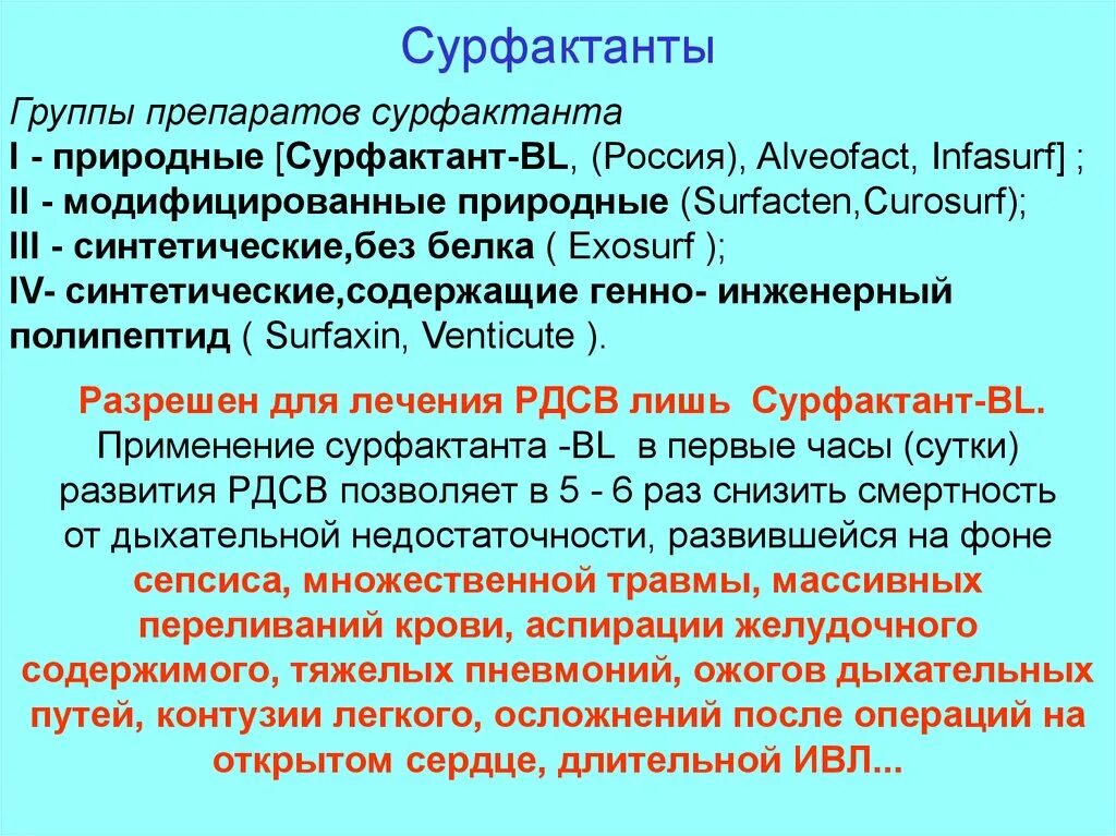 Сульфактант. Сурфактант. Препараты легочного сурфактанта. Лёгочный сурфактант. Препараты экзогенного сурфактанта.