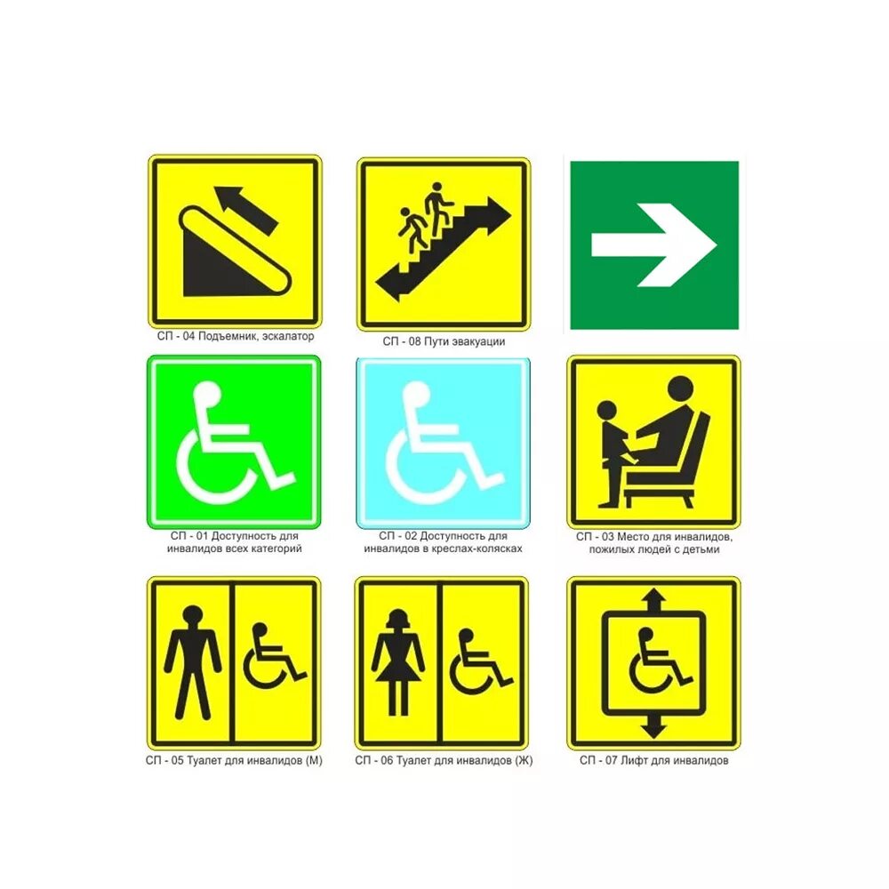 Направление доступной. Знак «доступность для инвалидов всех категорий» (ds01). Тактильная пиктограмма (знак) «санузел для МГН»,. Тактильные пиктограммы (по СП 35-101-2001). Указатель "направление движения к пути сбора для инвалидов".
