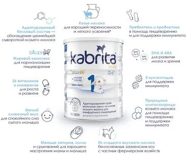 Молочная смесь с козьим молоком