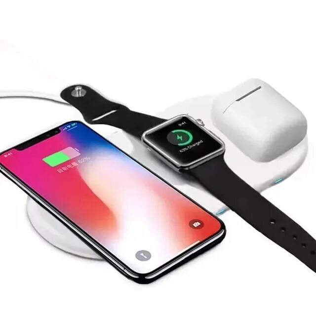 Беспроводная зарядка AIRPOWER 3в1. AIRPOWER Wireless Charger 3 в 1. Mini AIRPOWER Wireless Charger для iphone/watch. Зарядка Аппле 3 в 1 Wireless Charger.