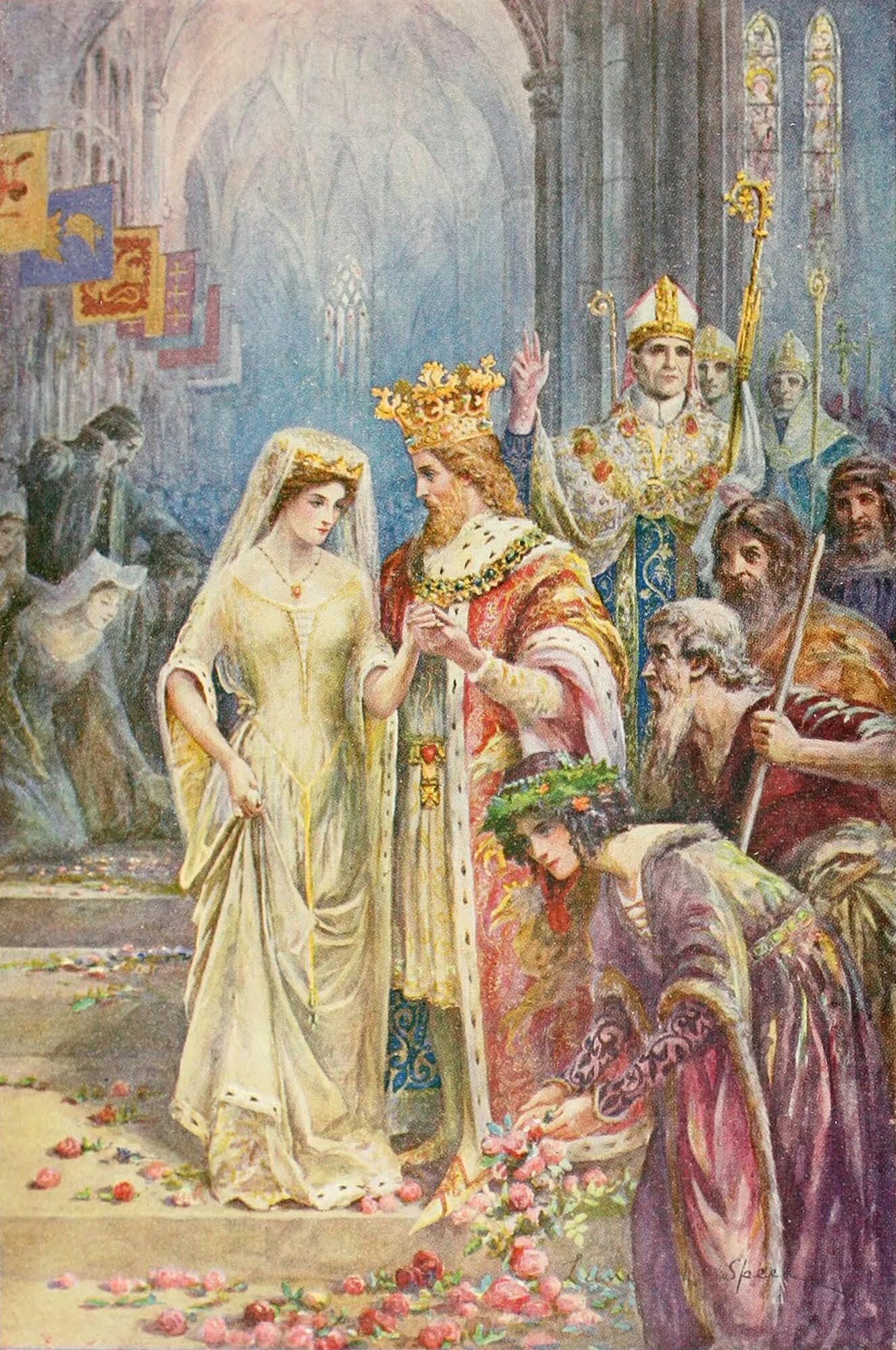 Свадьба короля Артура и Гвиневры.