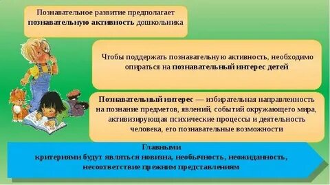 Педагогические условия развития познавательной активности